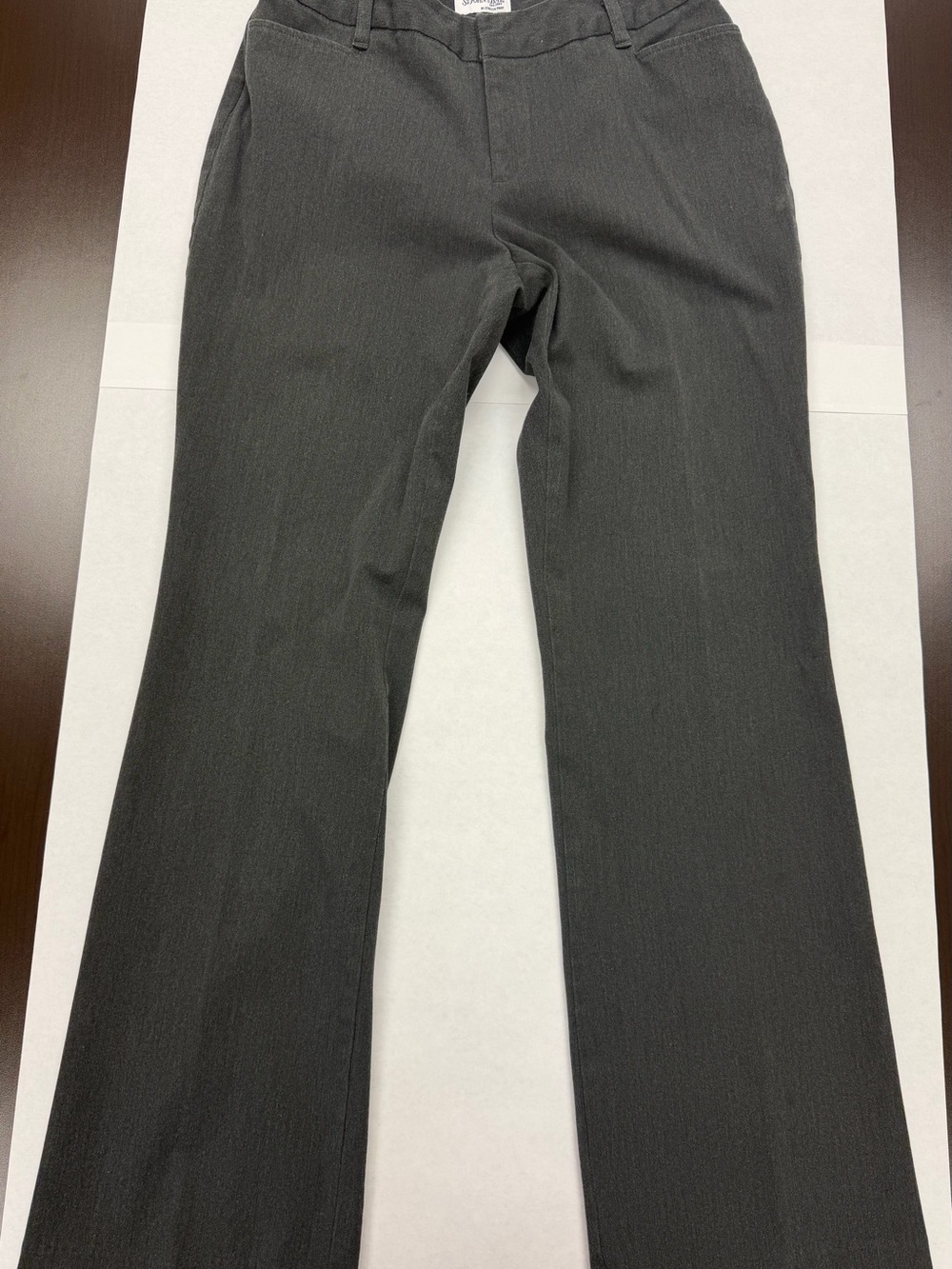 St. John's Bay Men's Straight Dress Pants in Charcoal